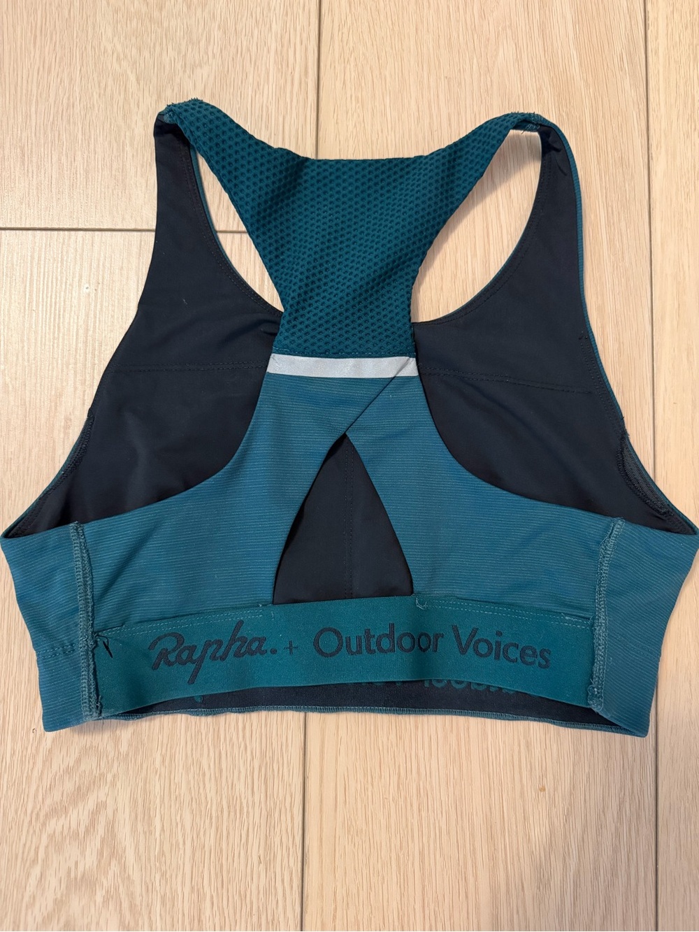 Rapha x Outdoor Voices Teal Racerback Sports Bra